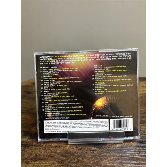 Superstars #1 Hits Remixed CD 2009 Dance Pop Britney Spears Beyonce Rihanna READ - Picture 2 of 5